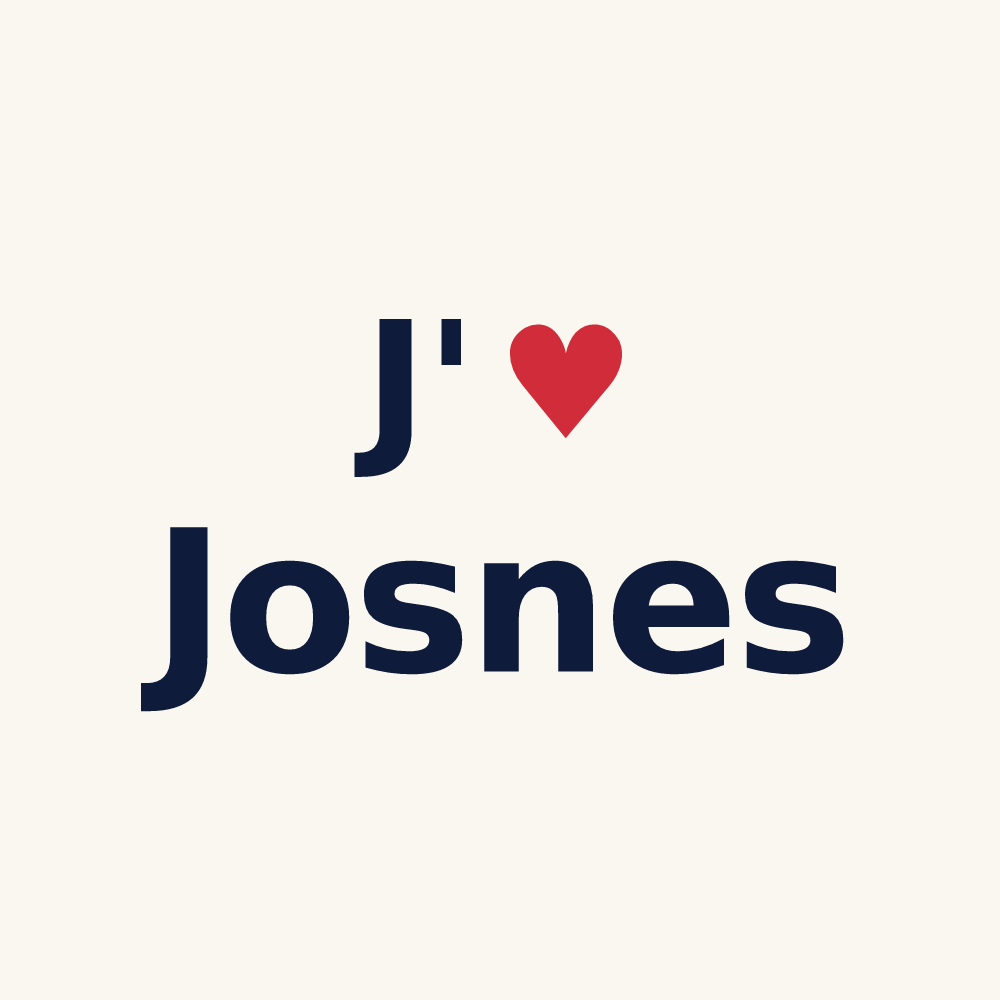 Tasse personnalisée Josnes — design J'aime Josnes