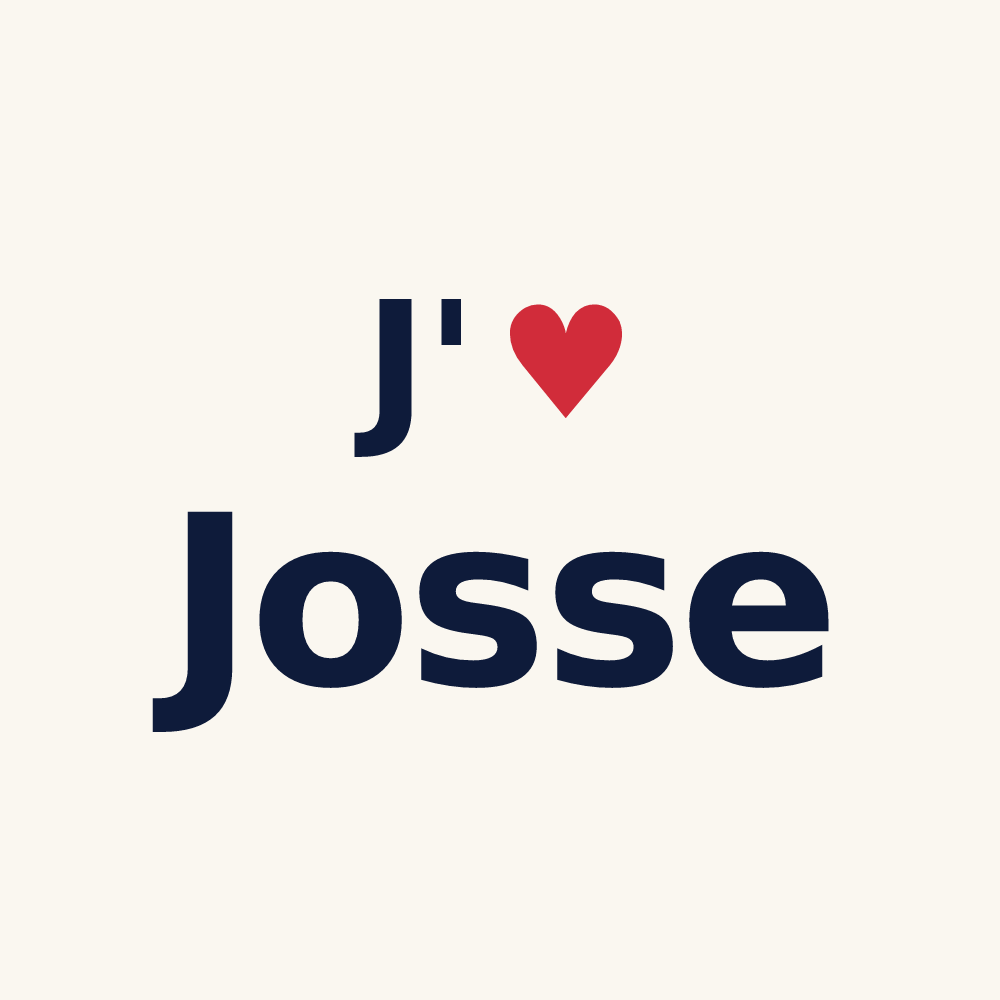 Tasse personnalisée Josse — design J'aime Josse