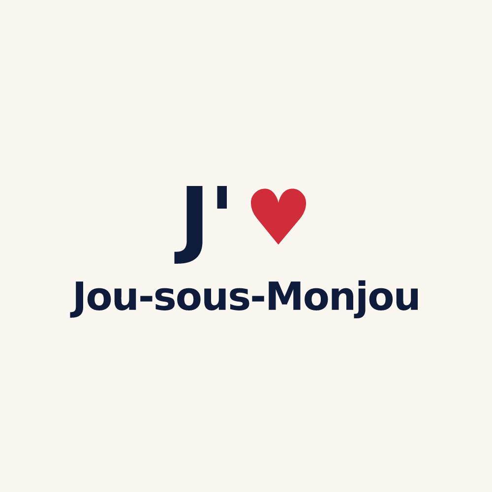 Tasse personnalisée Jou-sous-Monjou — design J'aime Jou-sous-Monjou