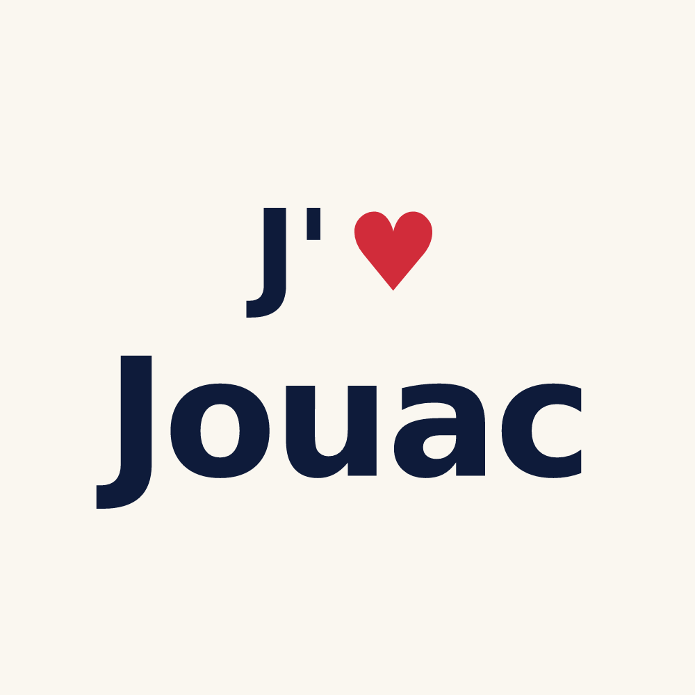 Tasse personnalisée Jouac — design J'aime Jouac
