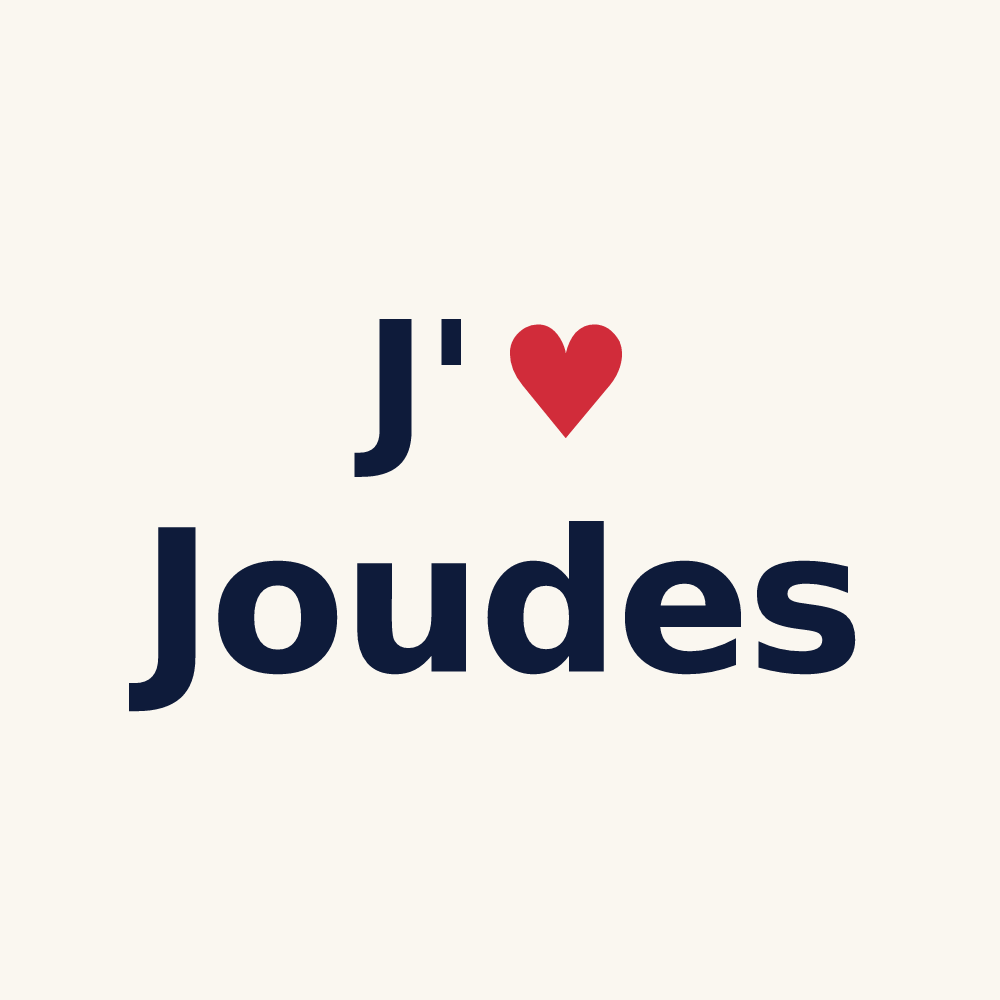 Tasse personnalisée Joudes — design J'aime Joudes