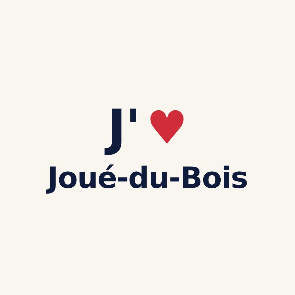 Tasse personnalisée Joué-du-Bois — design J'aime Joué-du-Bois