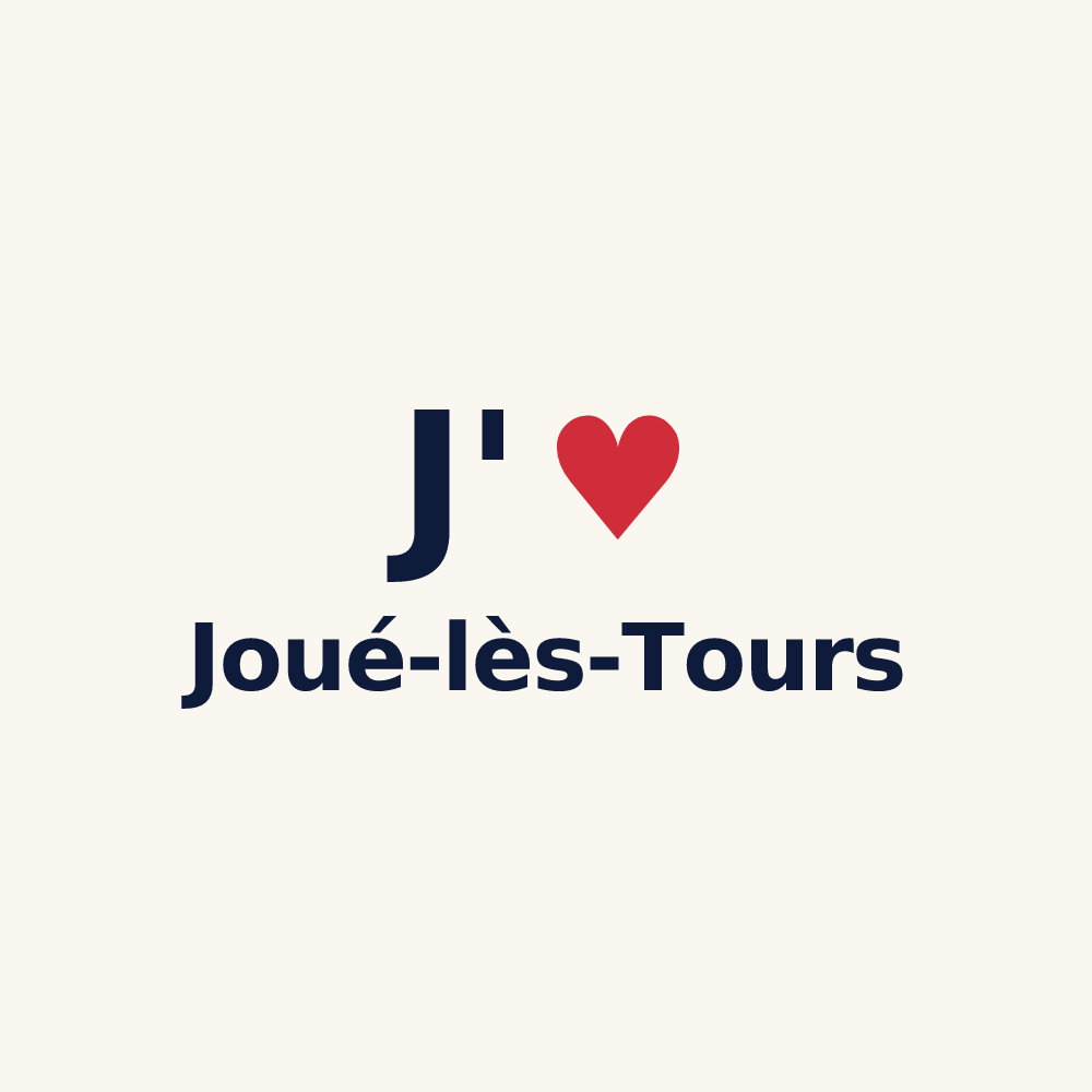 Tasse personnalisée Joué-lès-Tours — design J'aime Joué-lès-Tours