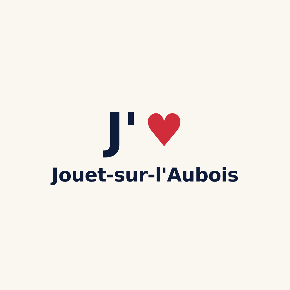 Tasse personnalisée Jouet-sur-l'Aubois — design J'aime Jouet-sur-l'Aubois