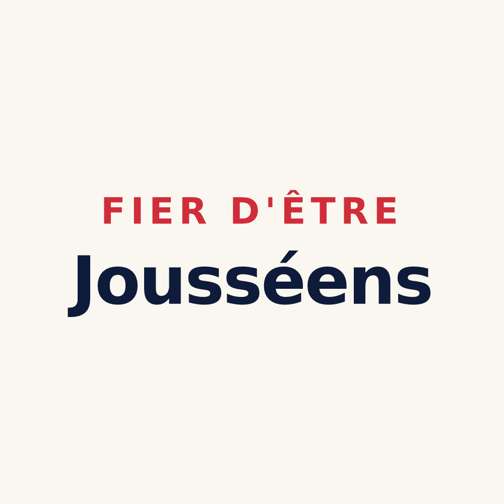 Tasse « Fier d'être Jousséens » — design pour Joussé