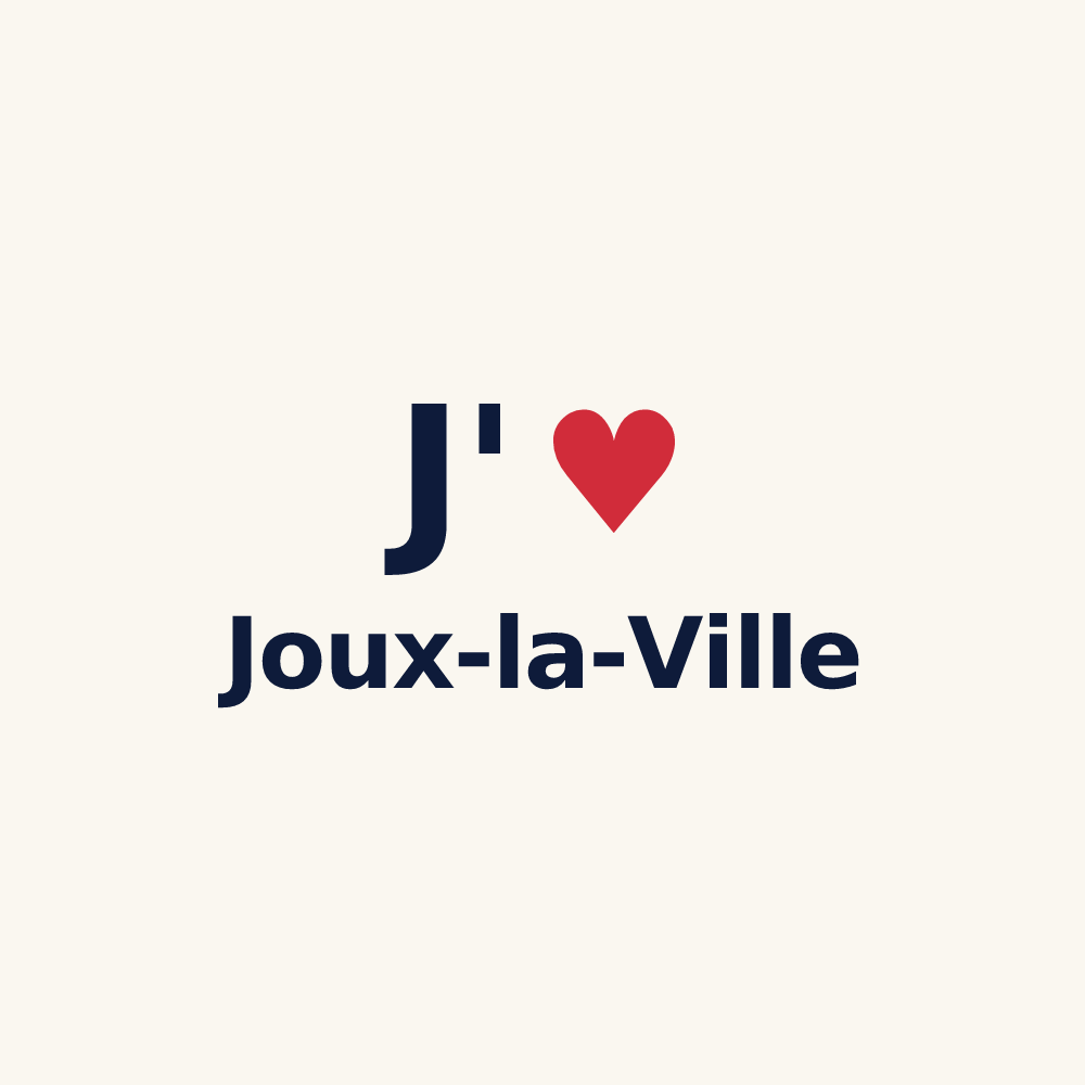 Tasse personnalisée Joux-la-Ville — design J'aime Joux-la-Ville