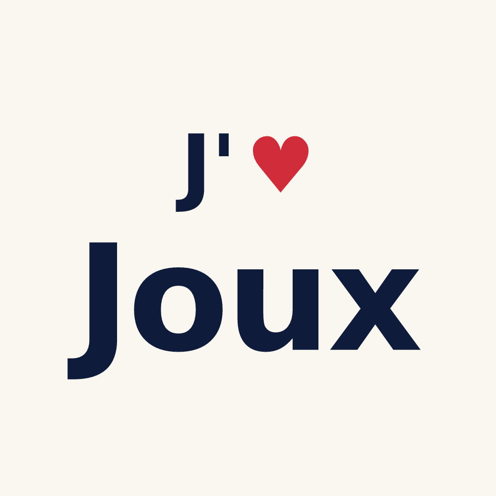 Tasse personnalisée Joux — design « J'aime Joux » imprimé sur la tasse