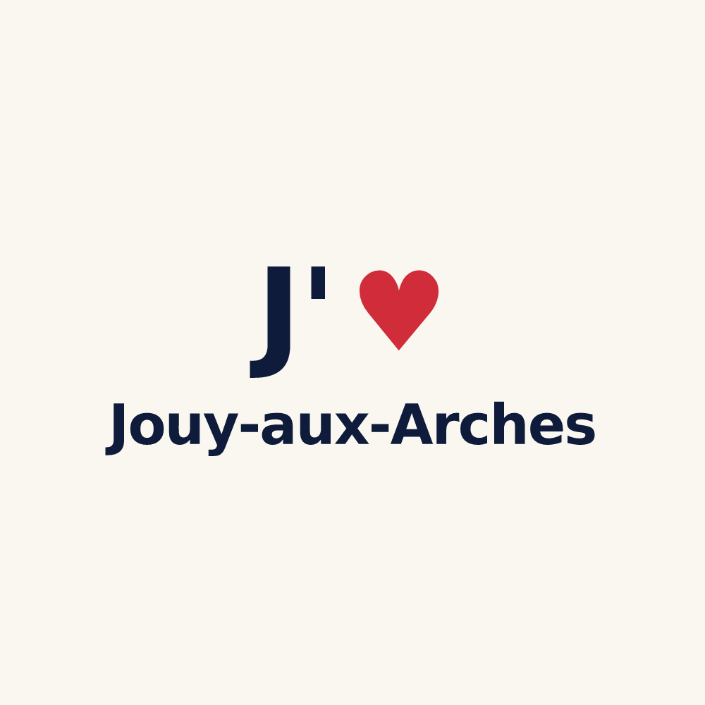Tasse personnalisée Jouy-aux-Arches — design J'aime Jouy-aux-Arches