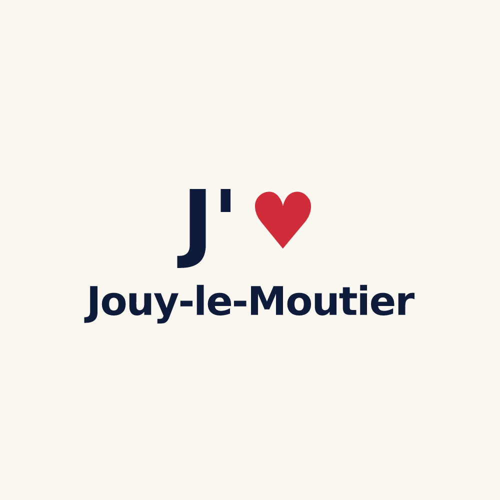 Tasse personnalisée Jouy-le-Moutier — design J'aime Jouy-le-Moutier