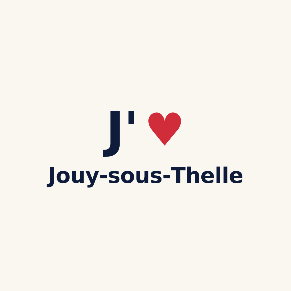 Tasse personnalisée Jouy-sous-Thelle — design J'aime Jouy-sous-Thelle