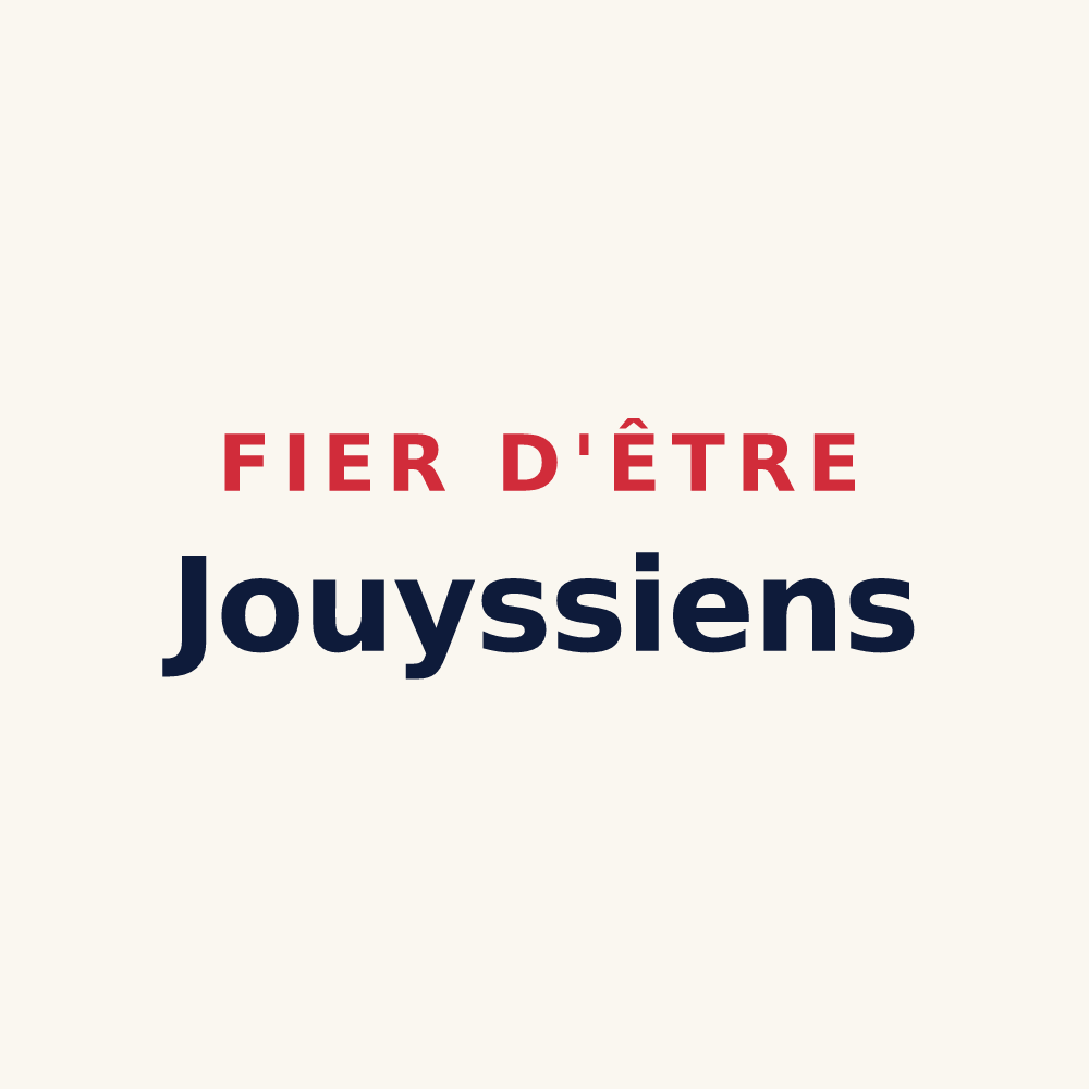 Tasse « Fier d'être Jouyssiens » — design pour Jouy-sur-Morin
