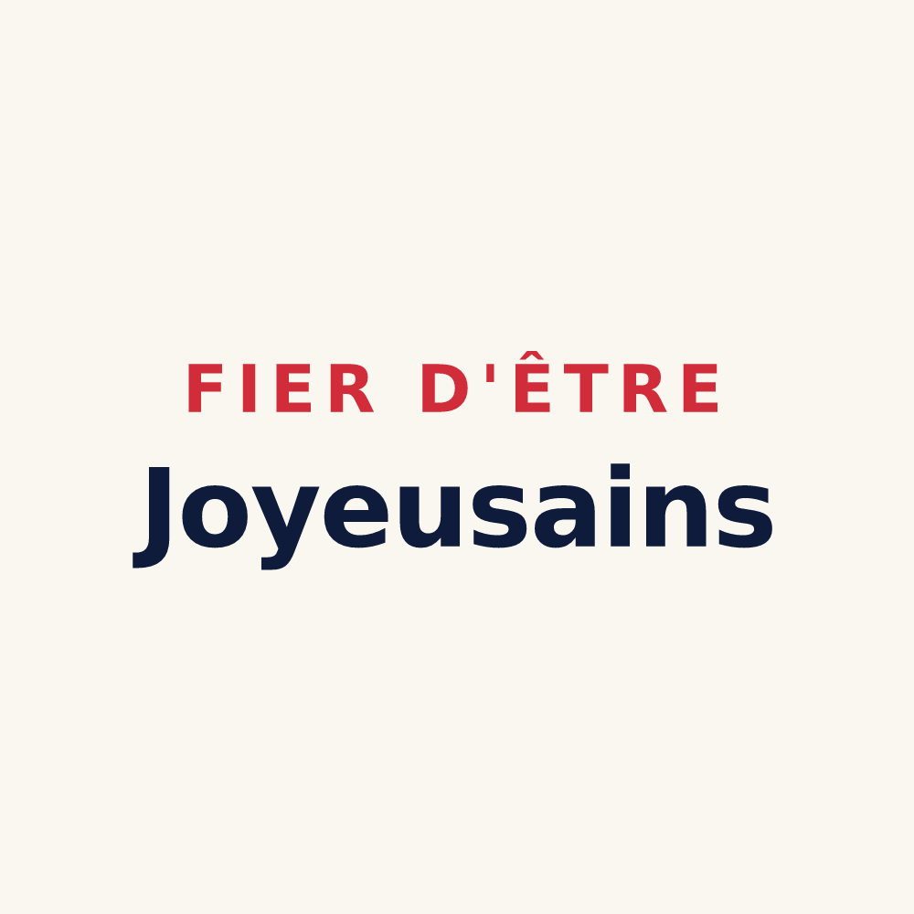 Tasse « Fier d'être Joyeusains » — design pour Joyeuse