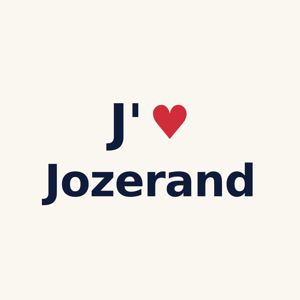 Tasse personnalisée Jozerand — design J'aime Jozerand