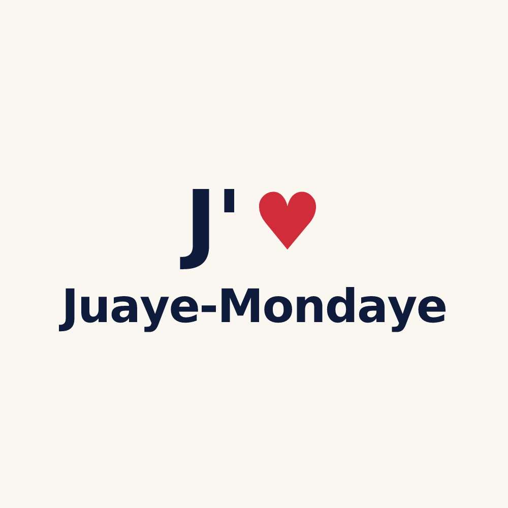 Tasse personnalisée Juaye-Mondaye — design J'aime Juaye-Mondaye