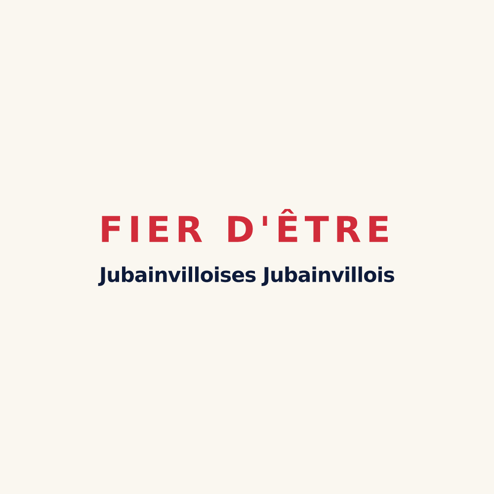 Tasse « Fier d'être Jubainvilloises Jubainvillois » — design pour Jubainville
