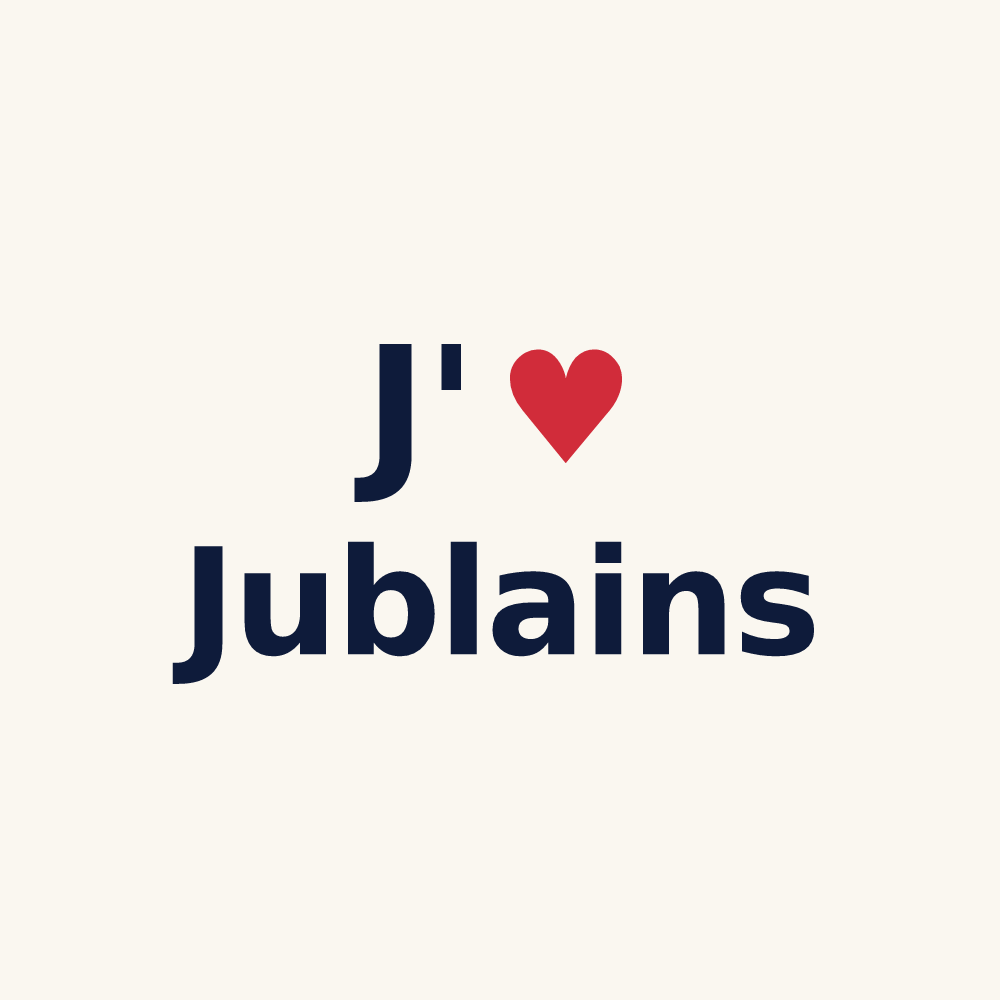 Tasse personnalisée Jublains — design J'aime Jublains