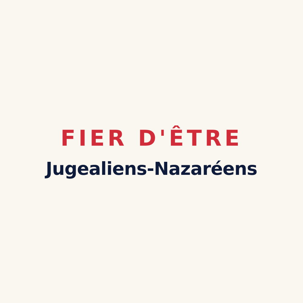 Tasse « Fier d'être Jugealiens-Nazaréens » — design pour Jugeals-Nazareth