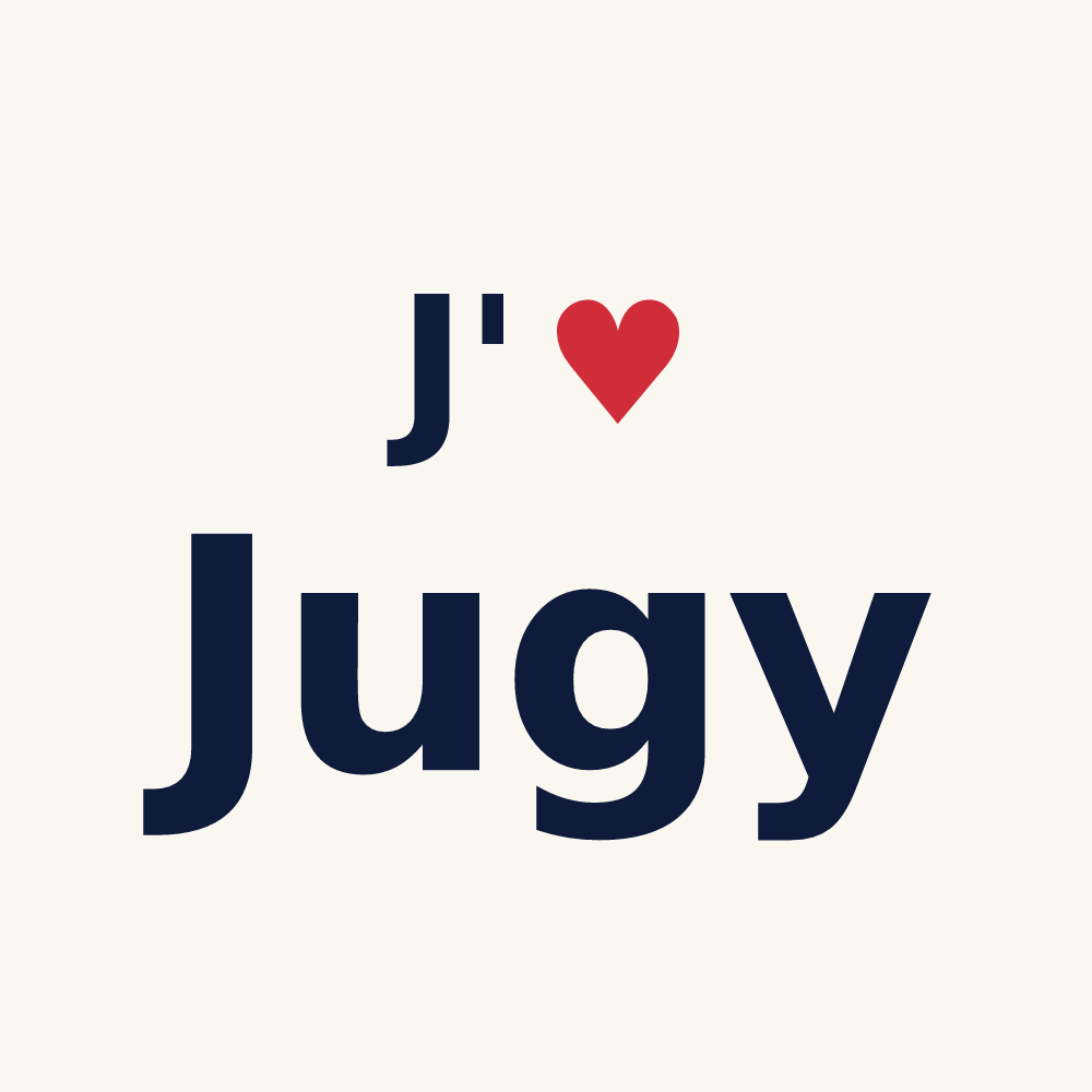Tasse personnalisée Jugy — design J'aime Jugy