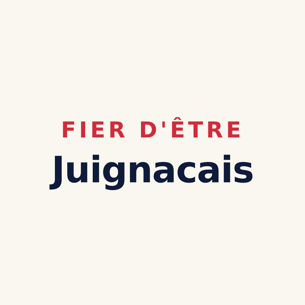 Tasse « Fier d'être Juignacais » — design pour Juignac