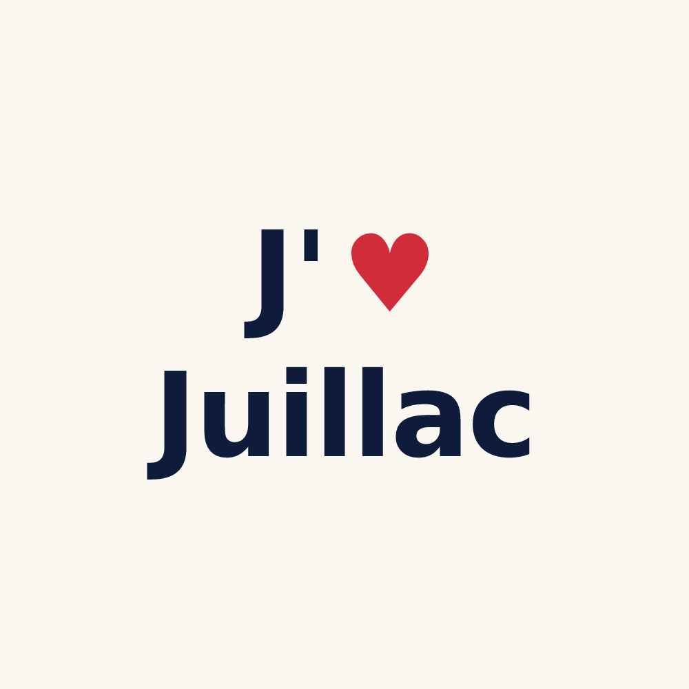 Tasse personnalisée Juillac — design J'aime Juillac