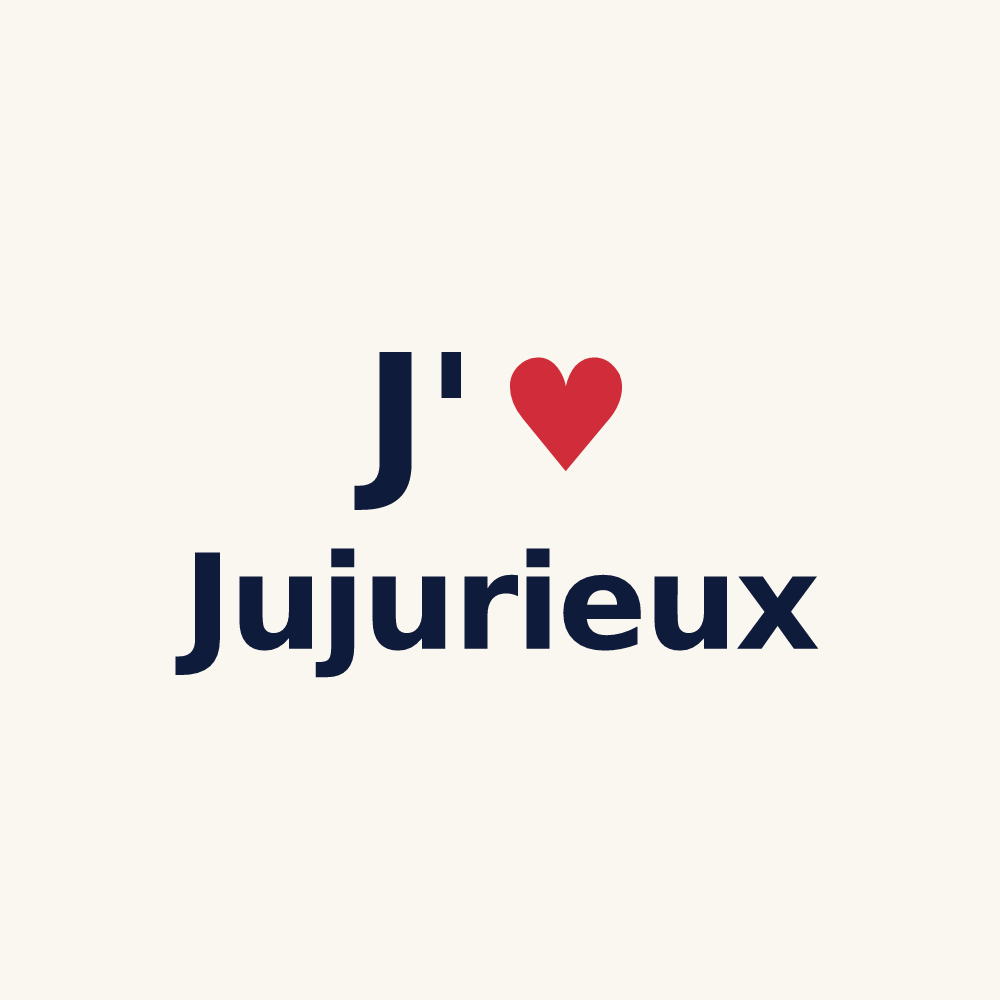 Tasse personnalisée Jujurieux — design J'aime Jujurieux
