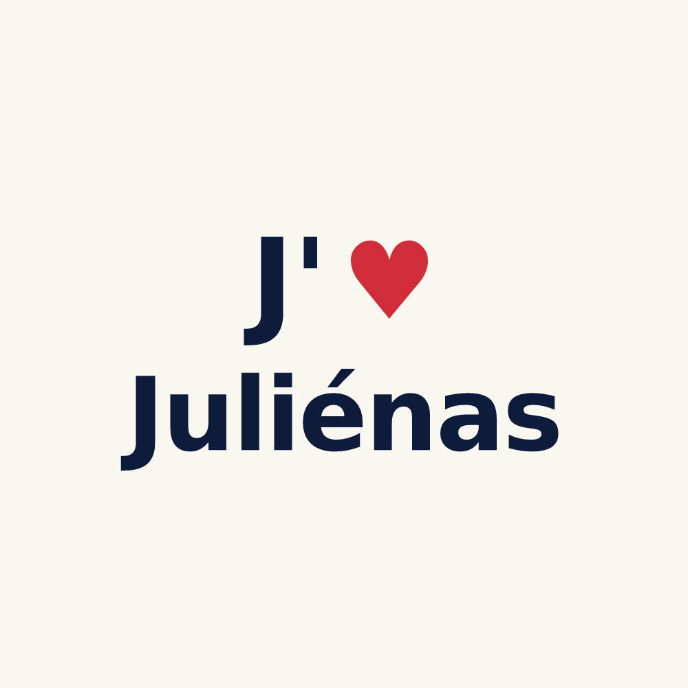 Tasse personnalisée Juliénas — design J'aime Juliénas