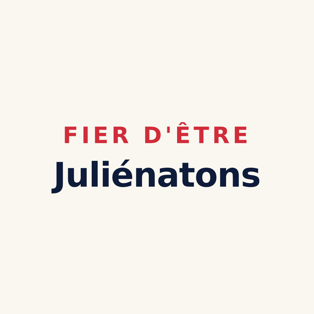 Tasse « Fier d'être Juliénatons » — design pour Juliénas