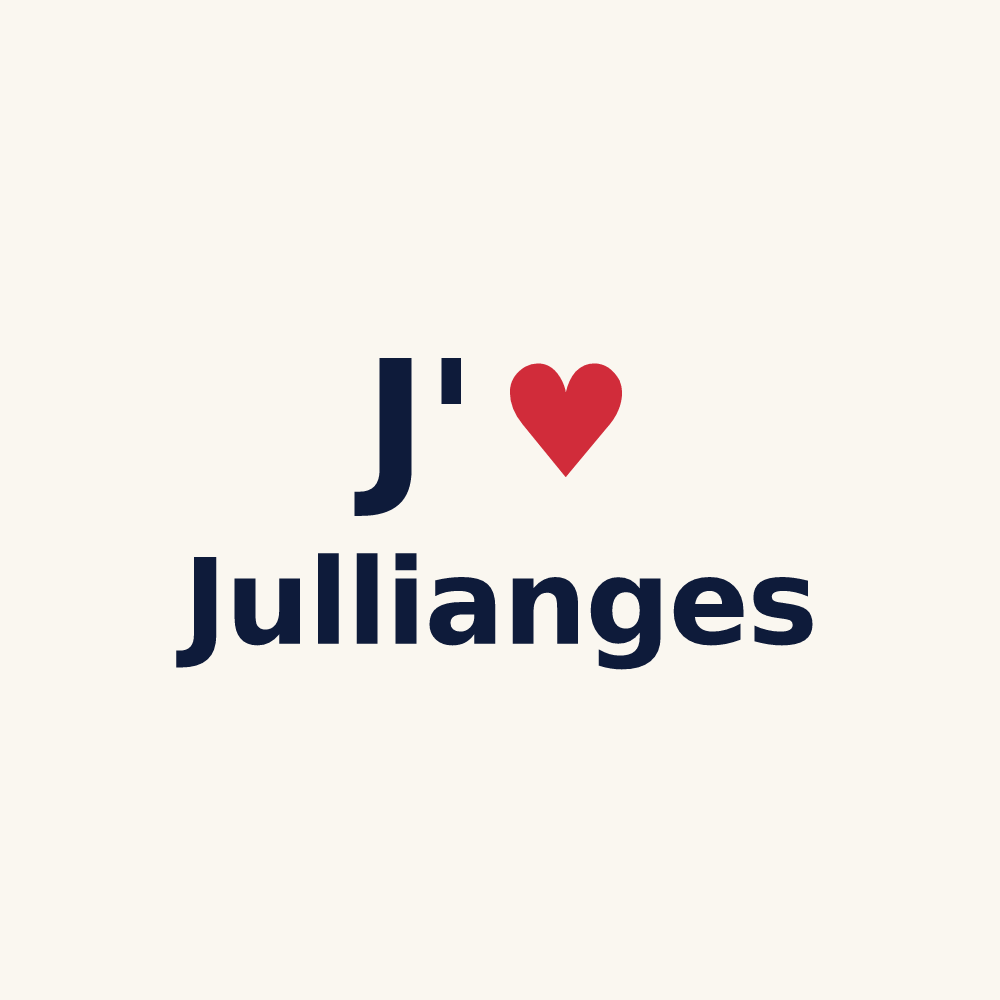 Tasse personnalisée Jullianges — design J'aime Jullianges