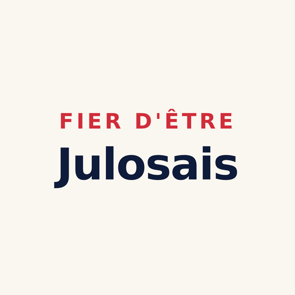 Tasse « Fier d'être Julosais » — design pour Julos