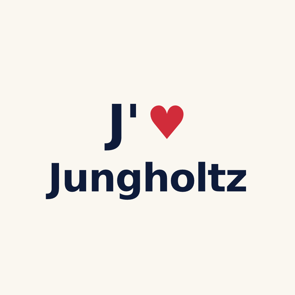 Tasse personnalisée Jungholtz — design J'aime Jungholtz