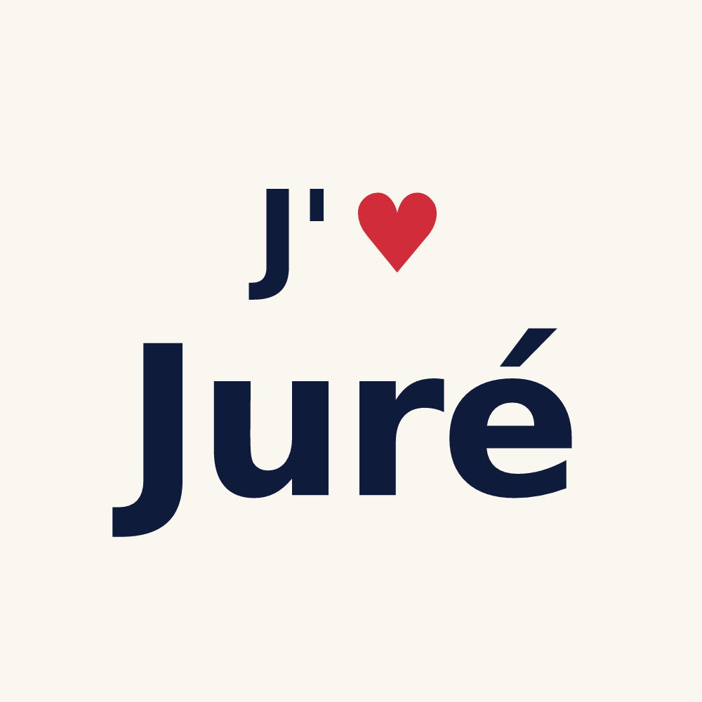 Tasse personnalisée Juré — design J'aime Juré