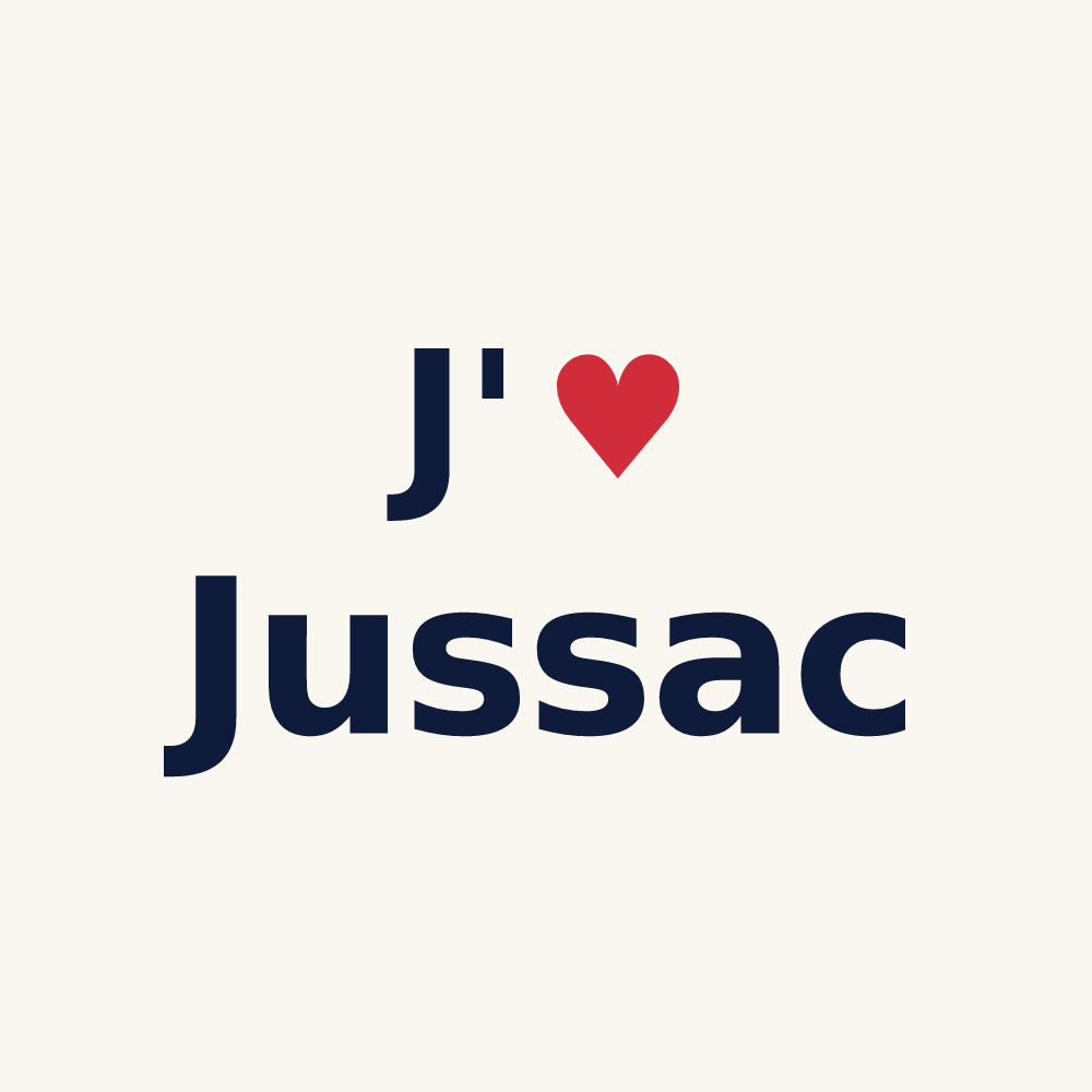 Tasse personnalisée Jussac — design J'aime Jussac