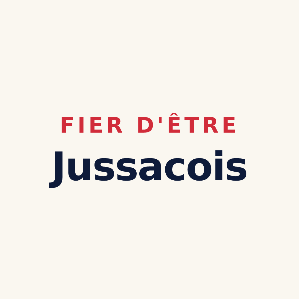 Tasse « Fier d'être Jussacois » — design pour Jussac