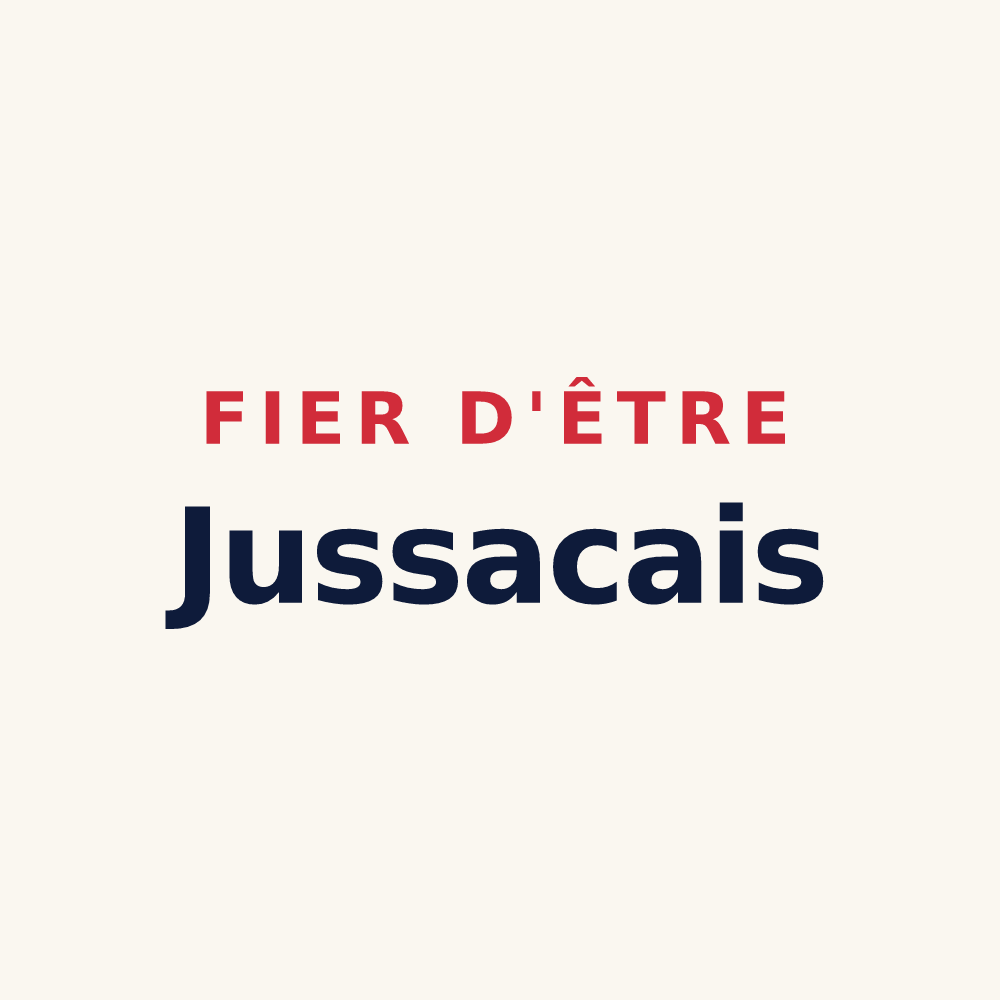 Tasse « Fier d'être Jussacais » — design pour Jussas