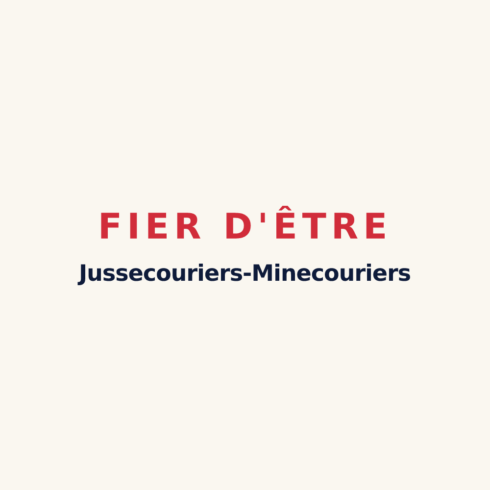 Tasse « Fier d'être Jussecouriers-Minecouriers » — design pour Jussecourt-Minecourt
