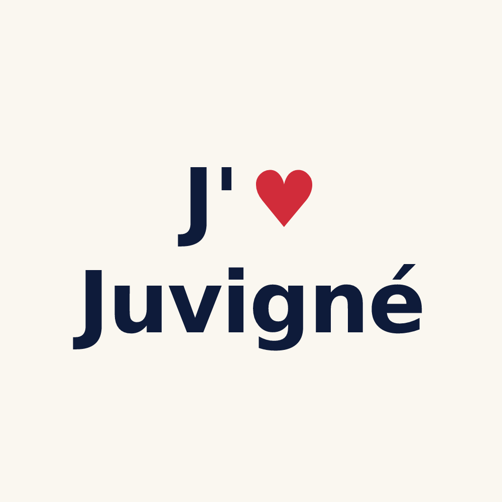 Tasse personnalisée Juvigné — design J'aime Juvigné