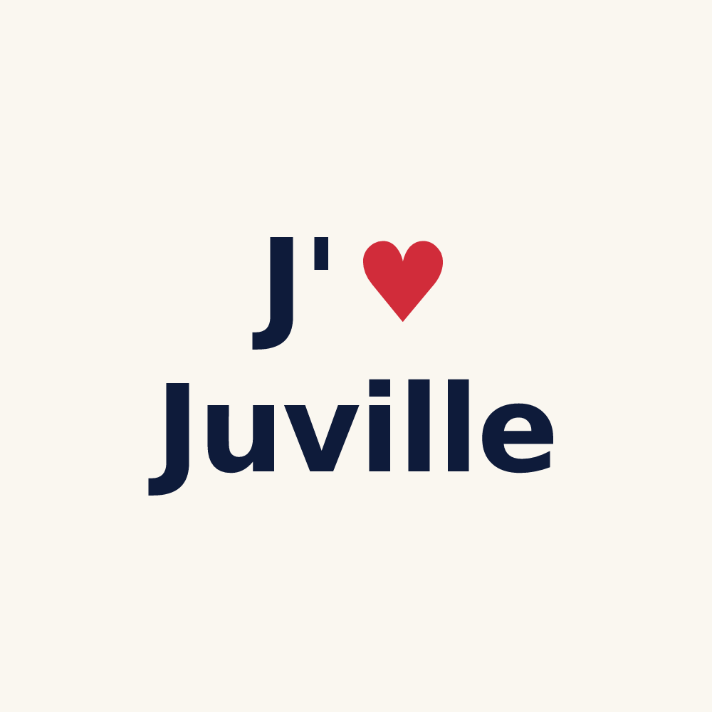 Tasse personnalisée Juville — design J'aime Juville