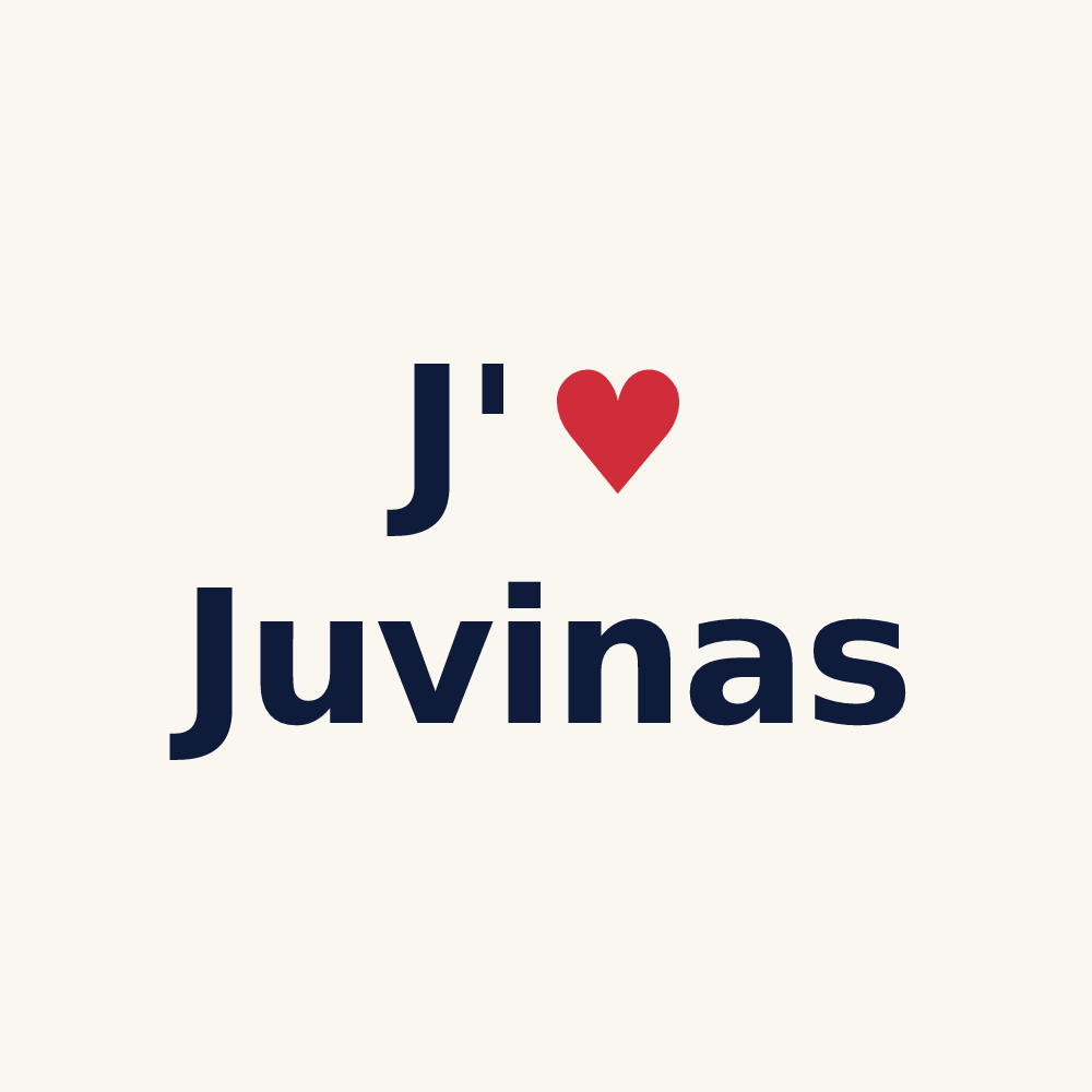 Tasse personnalisée Juvinas — design J'aime Juvinas