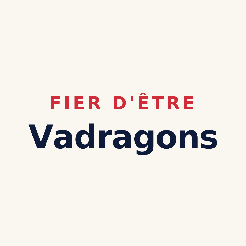 Tasse « Fier d'être Vadragons » — design pour Juzanvigny
