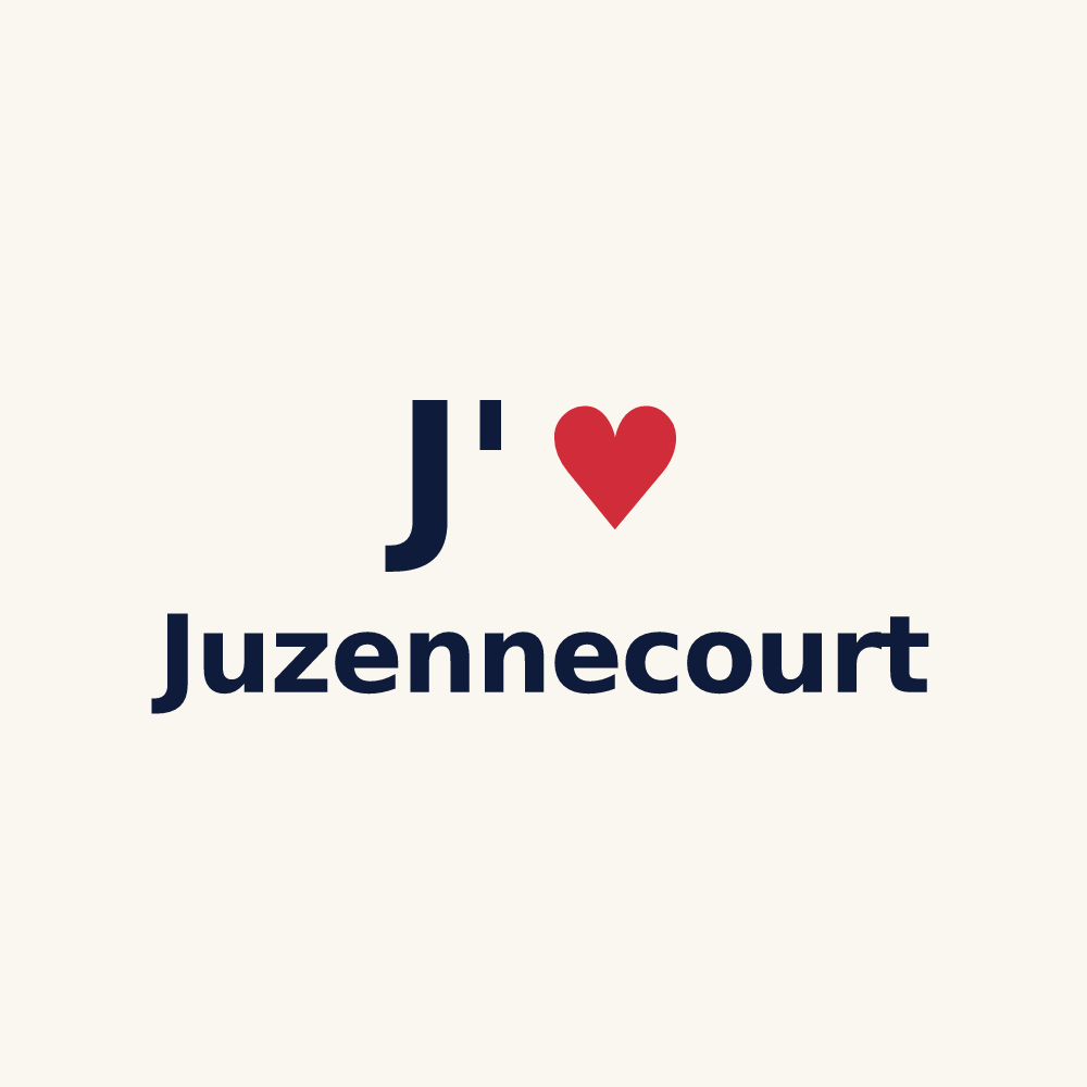 Tasse personnalisée Juzennecourt — design J'aime Juzennecourt