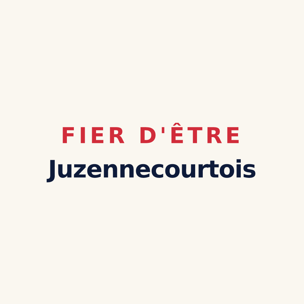 Tasse « Fier d'être Juzennecourtois » — design pour Juzennecourt