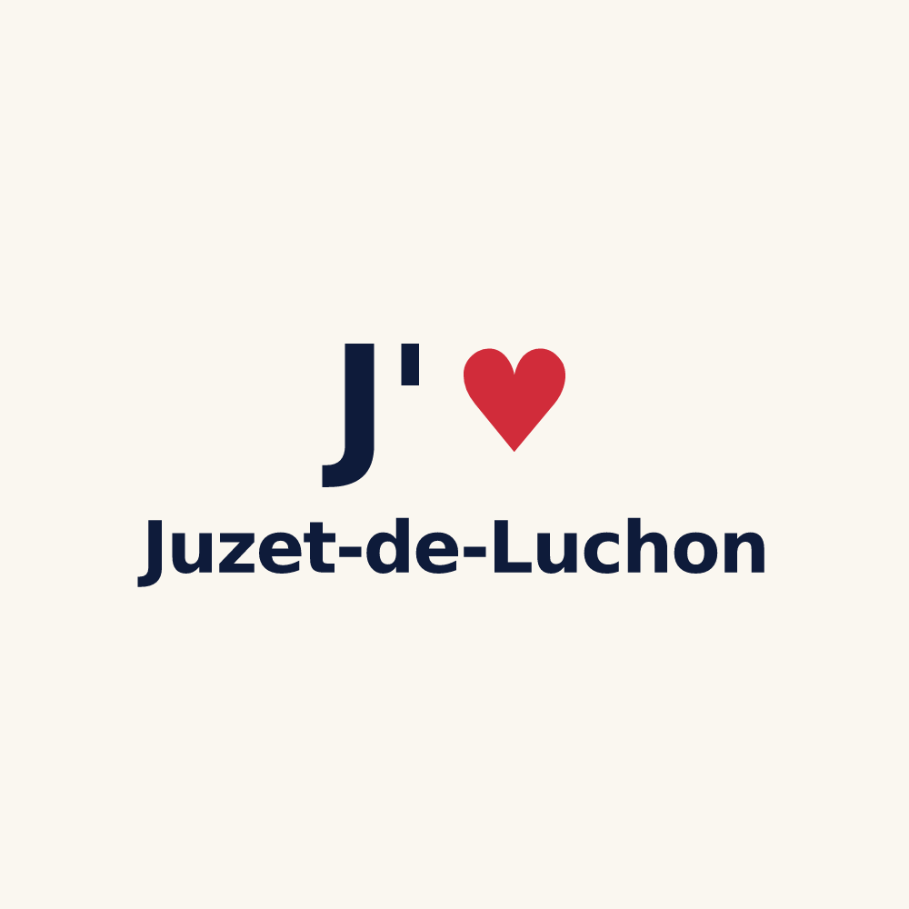 Tasse personnalisée Juzet-de-Luchon — design J'aime Juzet-de-Luchon
