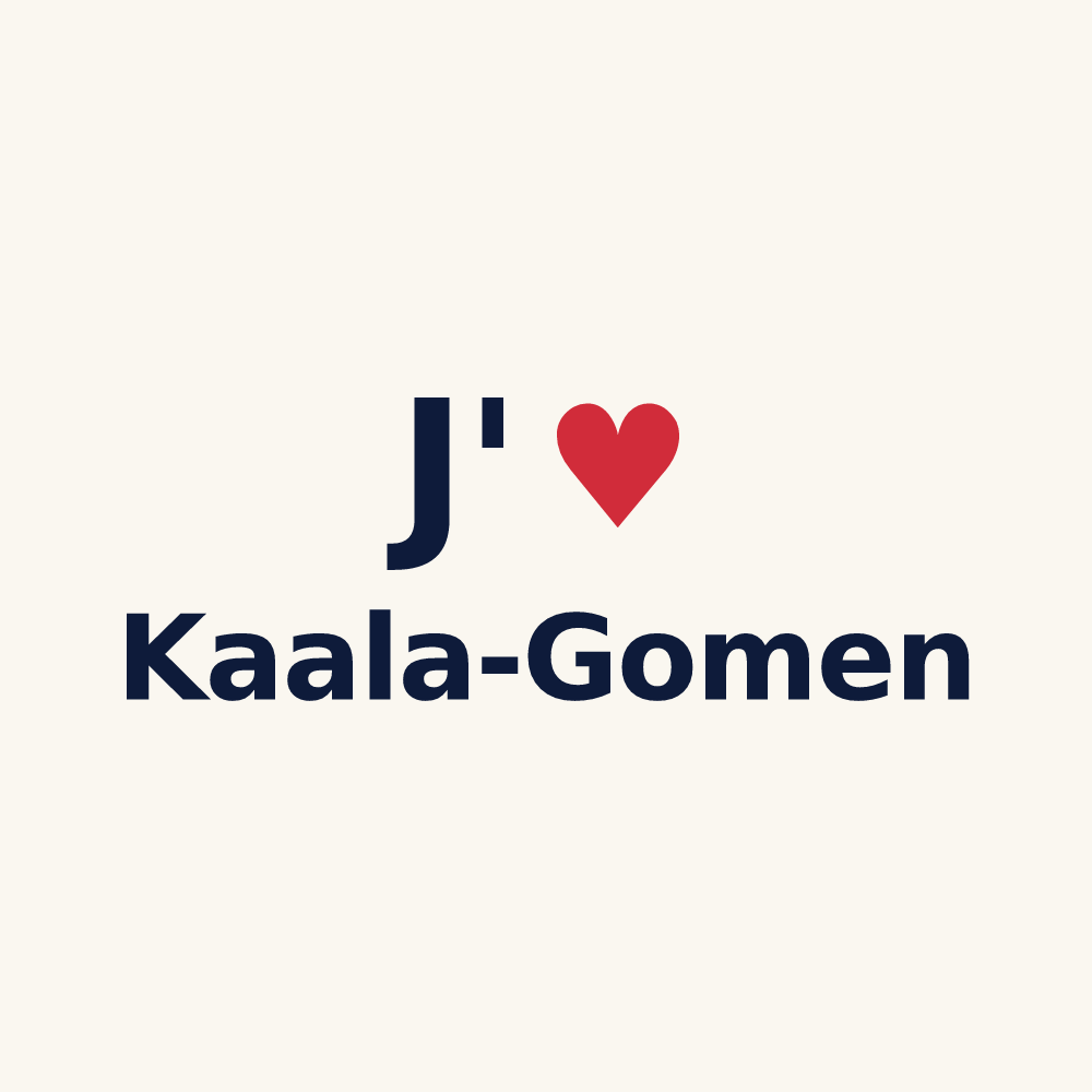 Tasse personnalisée Kaala-Gomen — design J'aime Kaala-Gomen