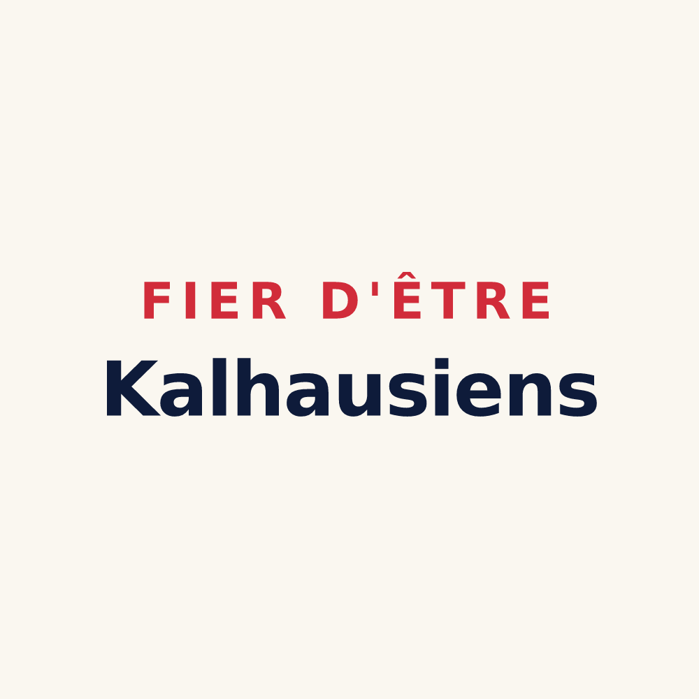 Tasse « Fier d'être Kalhausiens » — design pour Kalhausen