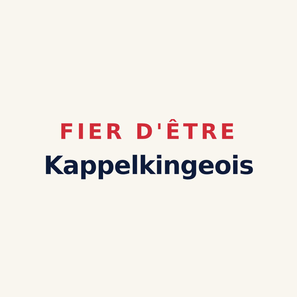 Tasse « Fier d'être Kappelkingeois » — design pour Kappelkinger