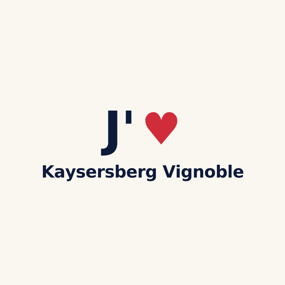 Tasse personnalisée Kaysersberg Vignoble — design J'aime Kaysersberg Vignoble