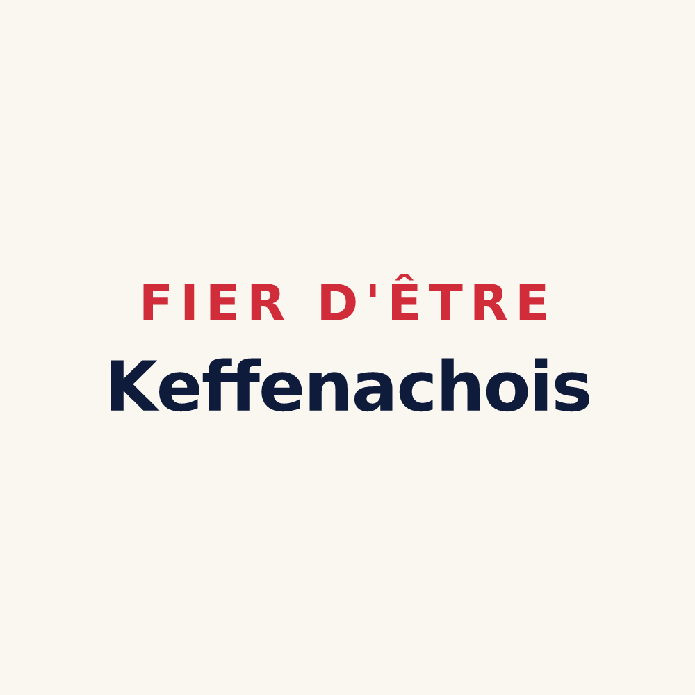 Tasse « Fier d'être Keffenachois » — design pour Keffenach