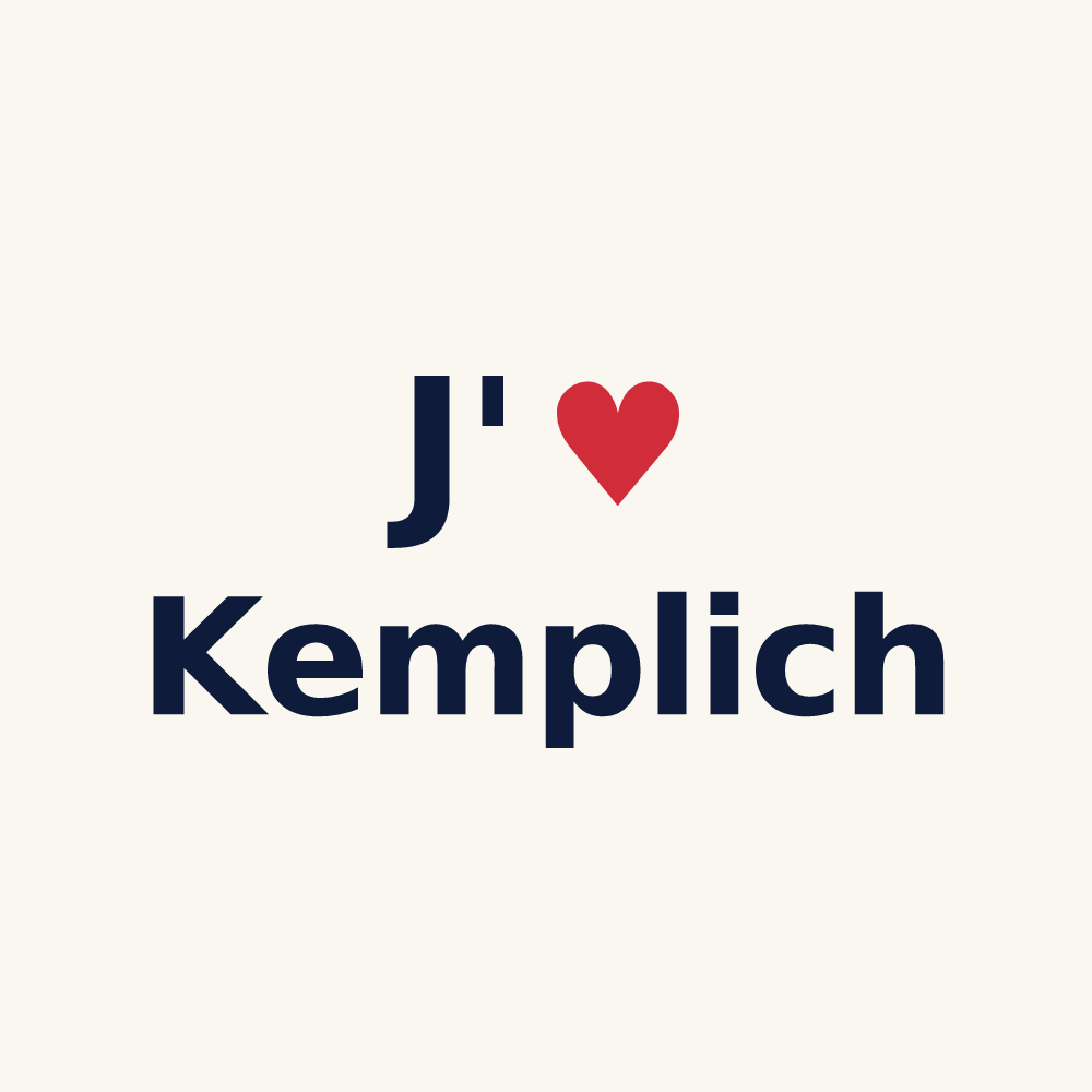 Tasse personnalisée Kemplich — design J'aime Kemplich