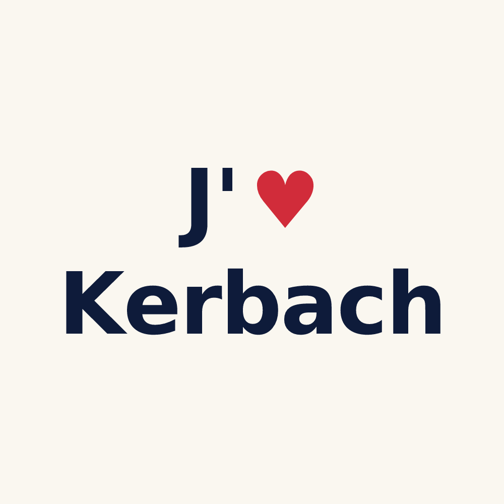 Tasse personnalisée Kerbach — design J'aime Kerbach