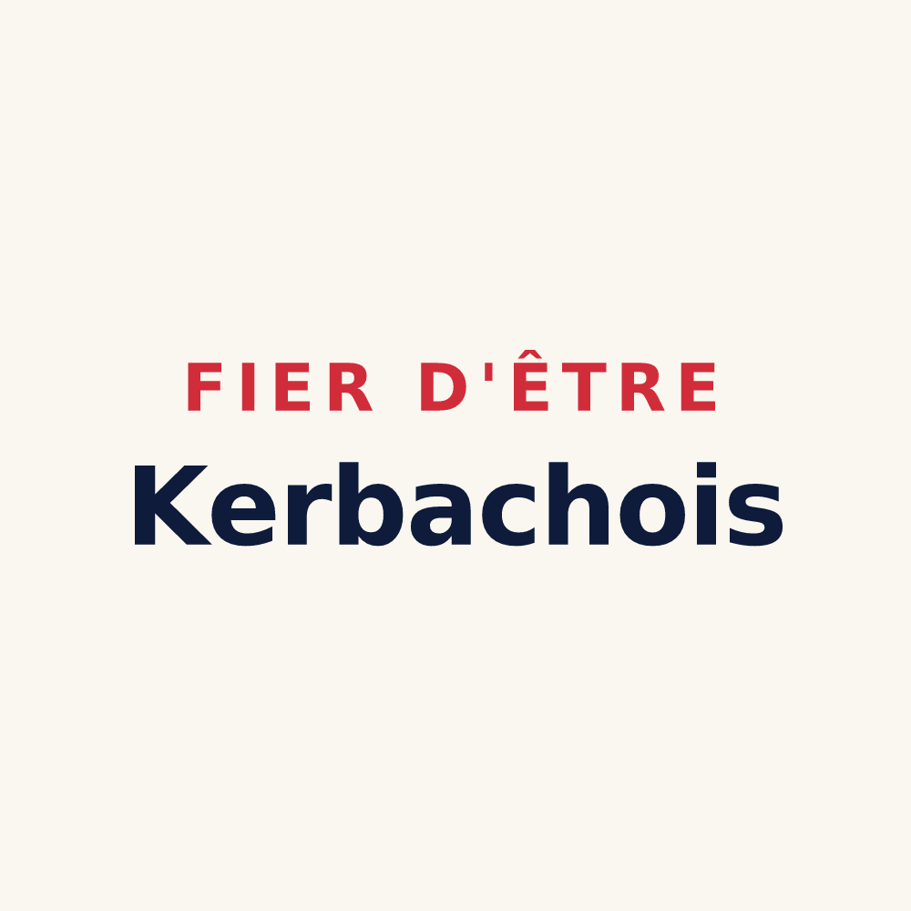 Tasse « Fier d'être Kerbachois » — design pour Kerbach